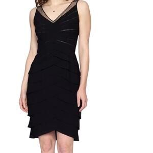 Eliza New York Sleeveless Mini Bandage Dress Black Women's US 8 Cocktail Party